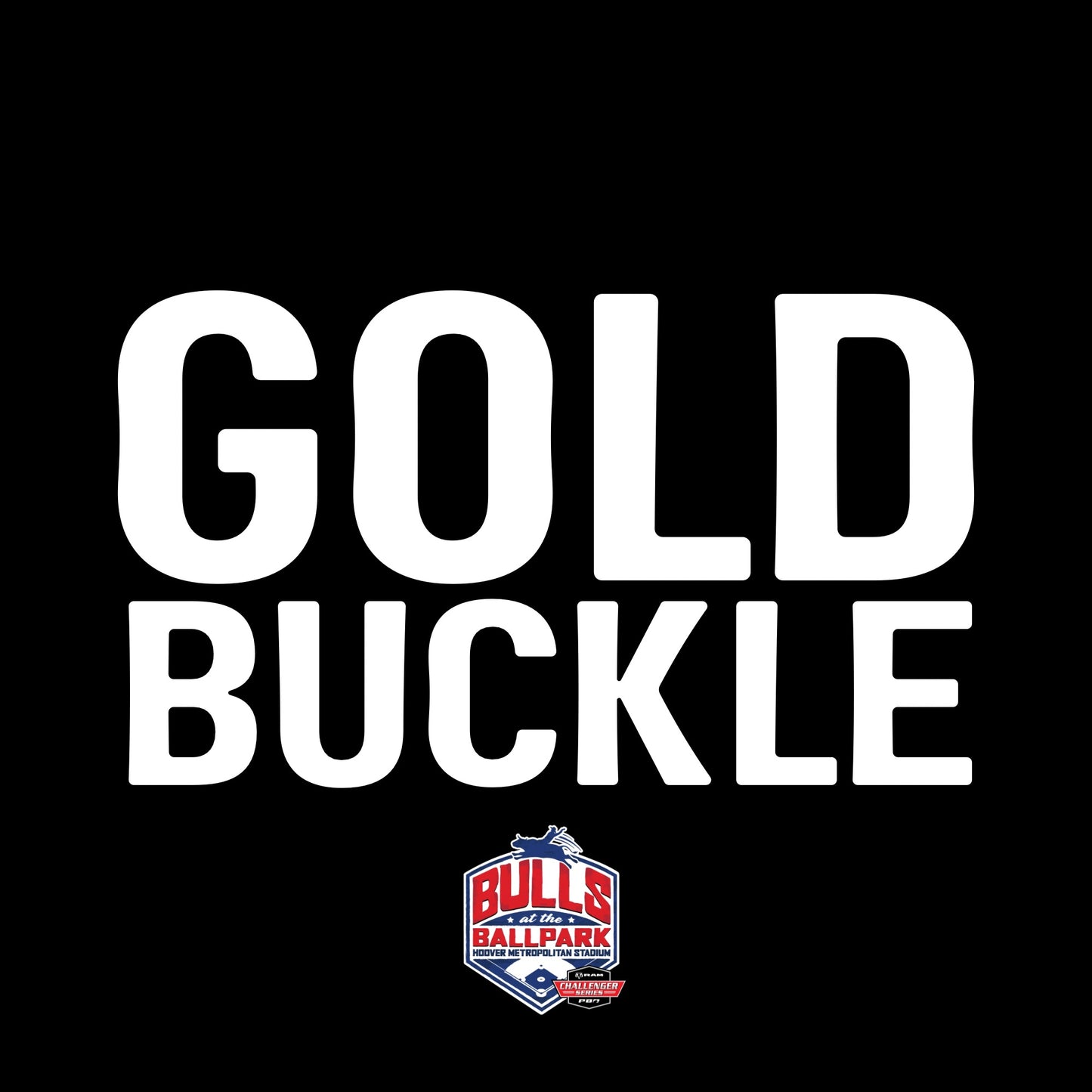 Bull At The Ballpark GOLD BUCKLE