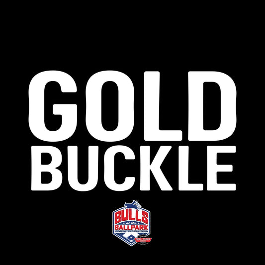 Bull At The Ballpark GOLD BUCKLE
